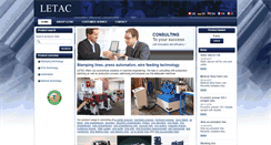 Desktop Screenshot of en.letac.ch